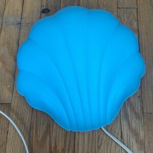 IKEA SMILA SNÄCKA Blue Seashell Wall Lamp Kids Room Coastal Decor -READ